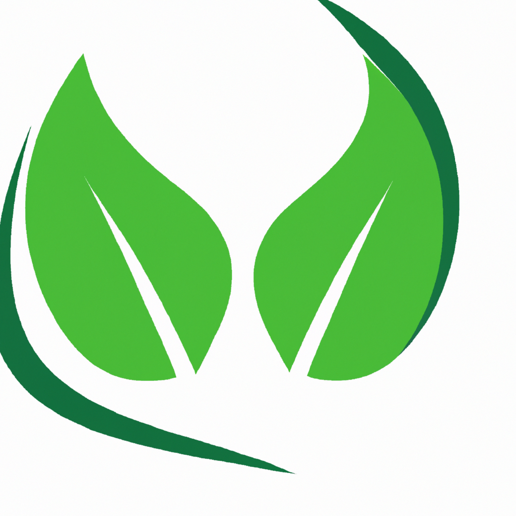 QuietForest emblem with abstract leafy gradient